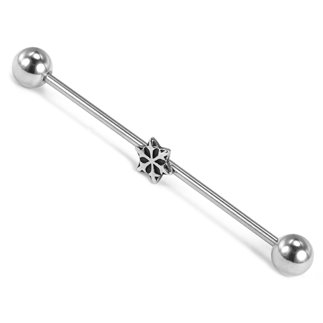 Stainless steel popular hexagon snow pattern Industrial Barbell custom wholesale