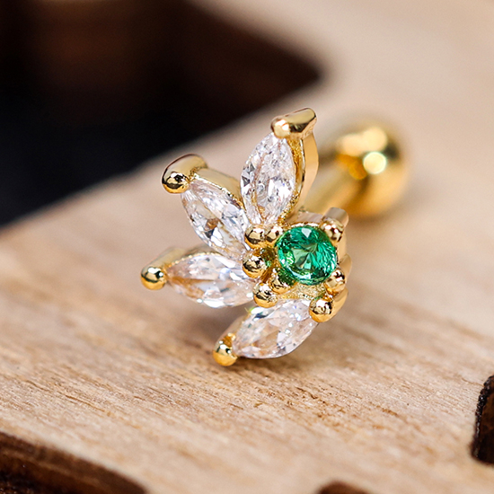 Snug Anti Tragus Piercing Jewelry Stainless Steel with Zircon Factory Price