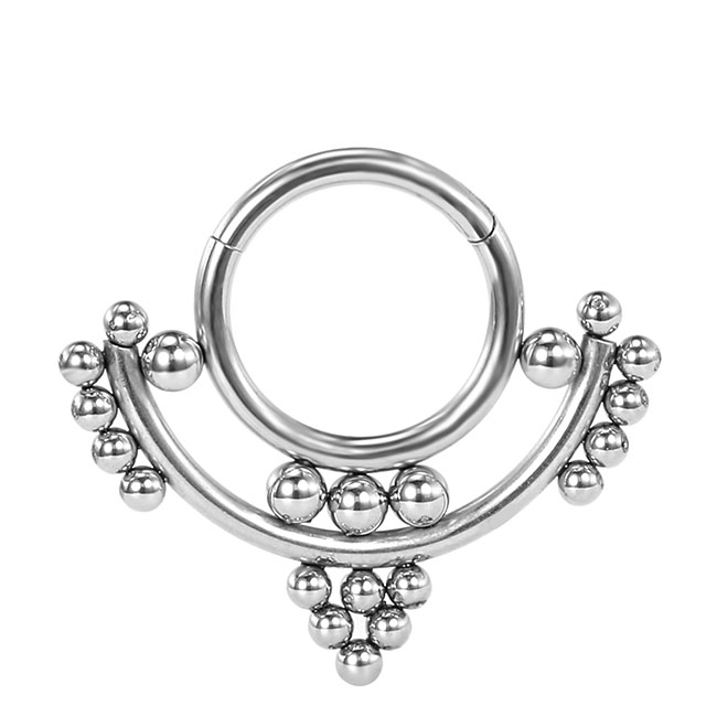 Stainless Steel Delicate Round Natural Open Nose Ring
