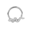 Stainless Steel Diamond Snake Delicate Nose Ring