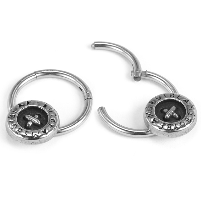 Stainless Steel Disc Delicate Pattern Durable Buckle