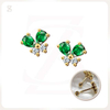 Butterfly Diamond Stud Earrings Stainless Steel Earrings Design OEM